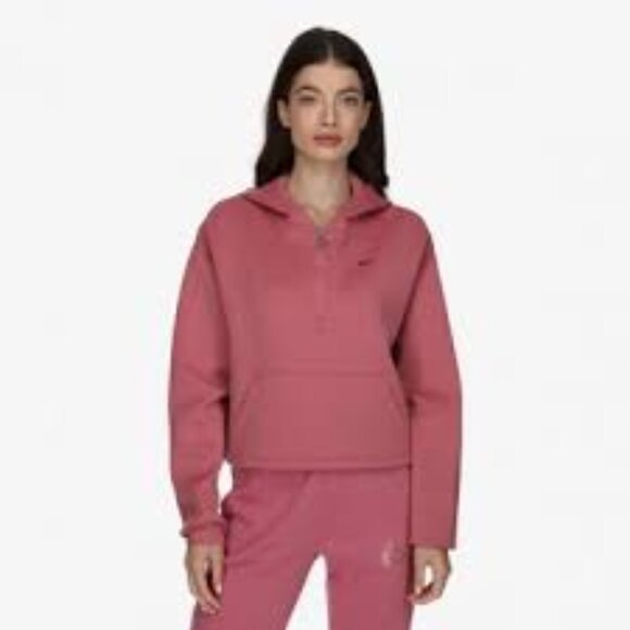 Nike Tops - Nike Cropped Dri-FIT Graphic 1/2-Zip Training Hoodie Sweatshirt Women's Large